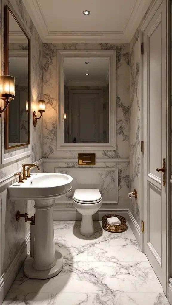Classic Marble Bathroom