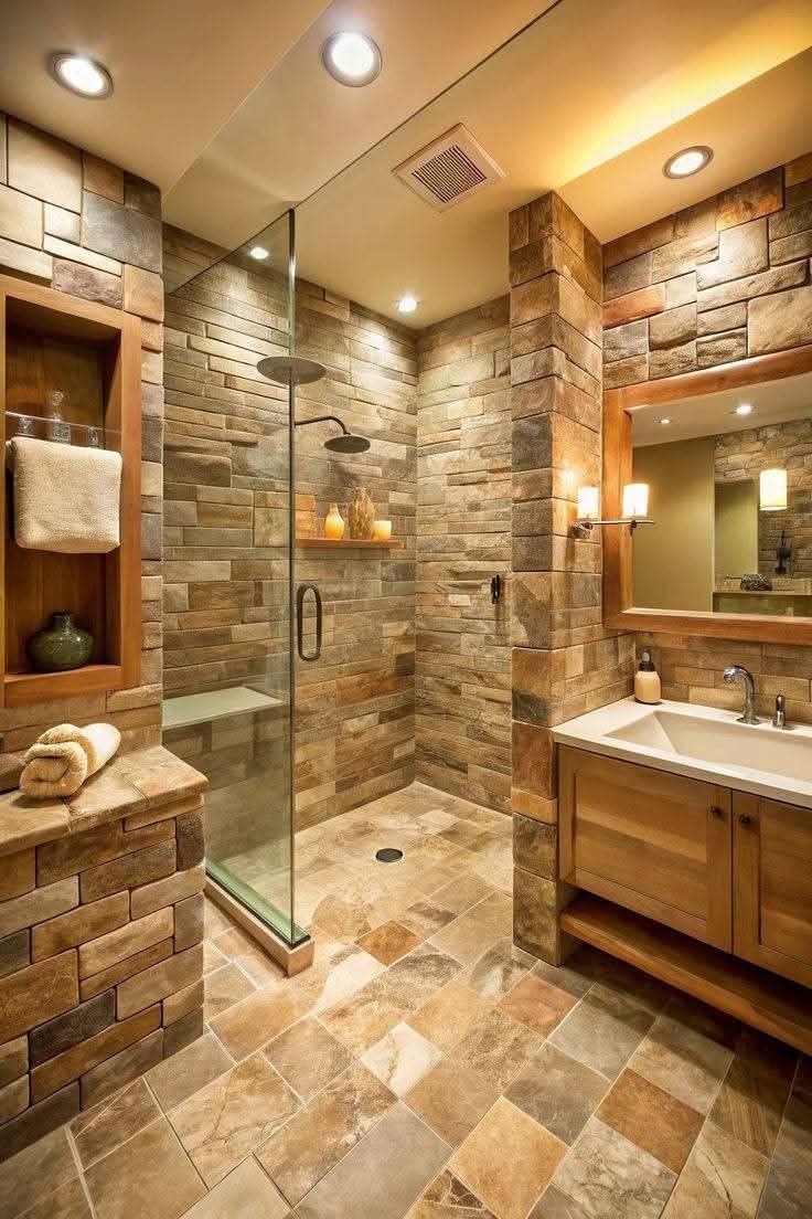 Rustic Natural Bathroom