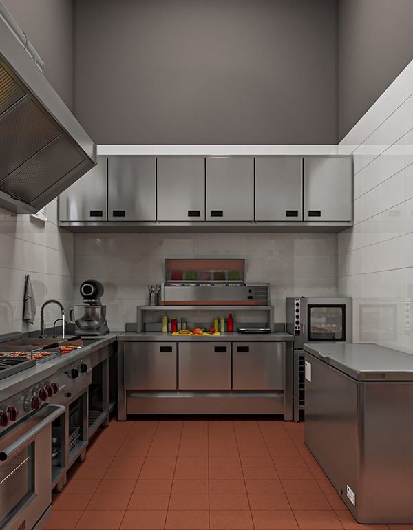 Industrial-Style Kitchen Interior