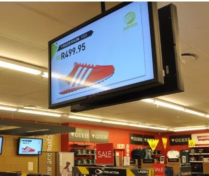 Ceiling-Mounted Price Display