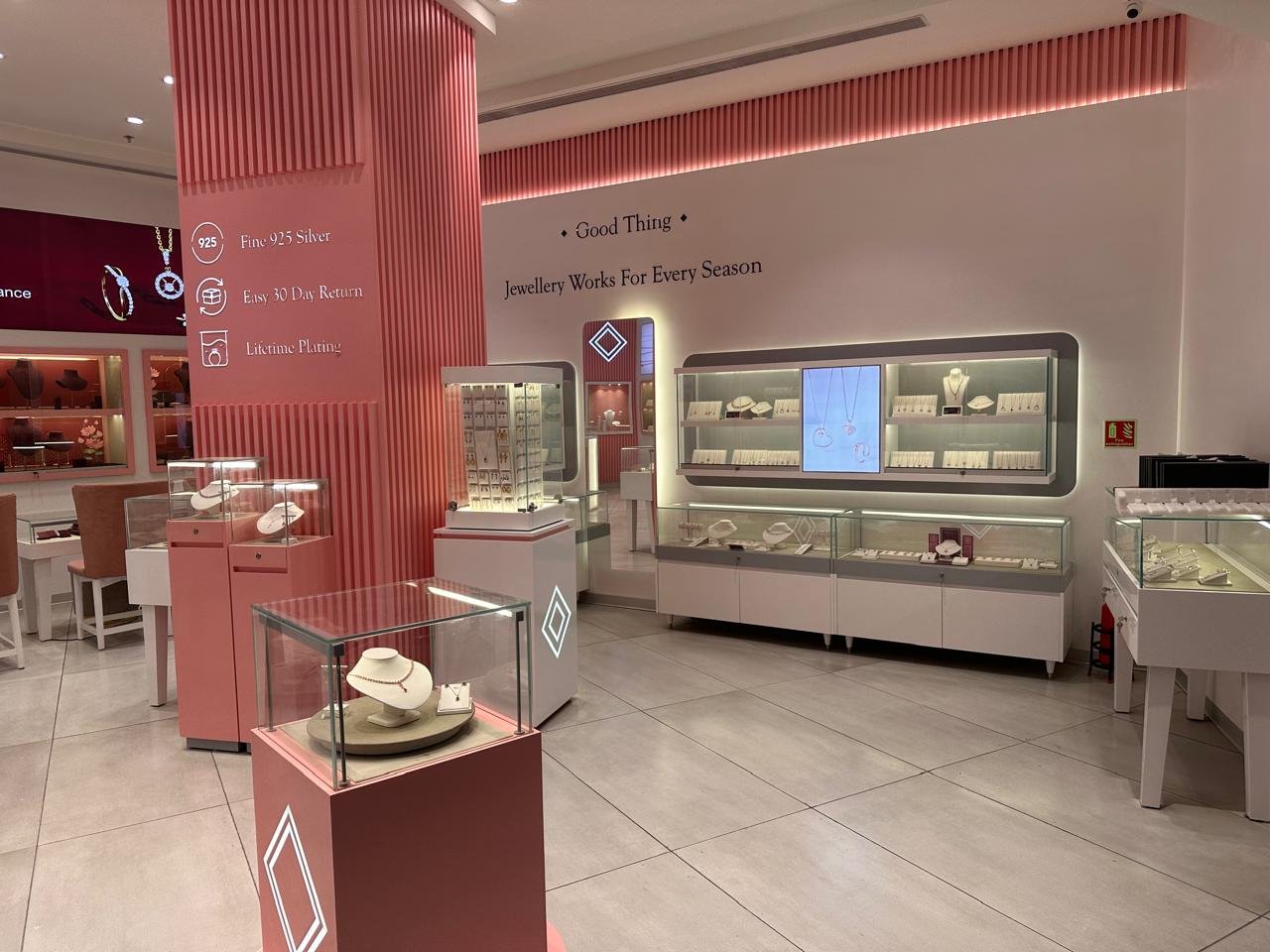 Sleek Billing Counter Area